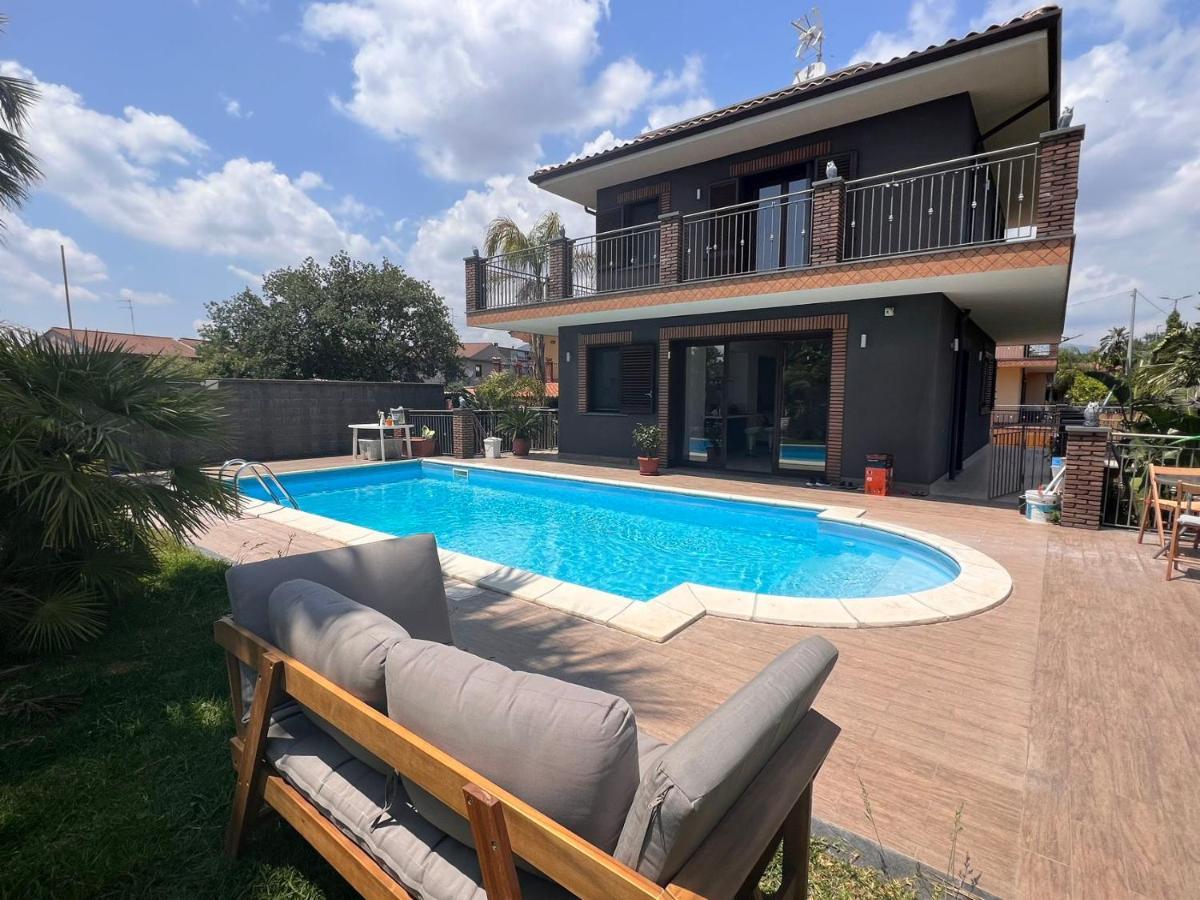 ماسكالوتشا Etna Pool Villa Catania-Sea View المظهر الخارجي الصورة