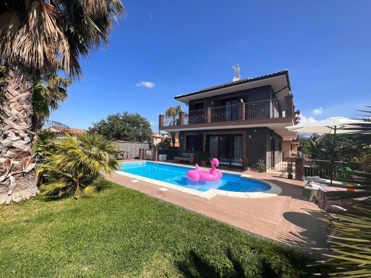 ماسكالوتشا Etna Pool Villa Catania-Sea View المظهر الخارجي الصورة